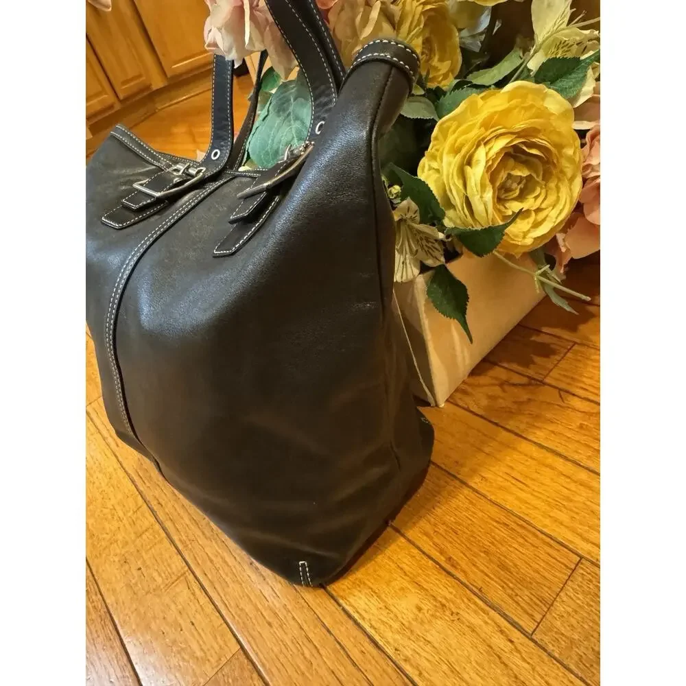 Coach 9573 black tote bag (pu100 - Picture 2 of 9